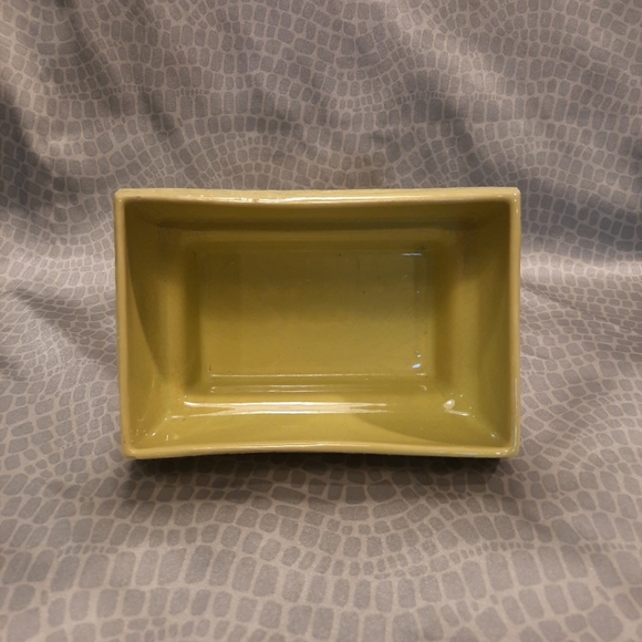 Vtg Miramar Of California Lime/Chartreuse Textured Pottery Planter 1954 #210 - Picture 7 of 9
